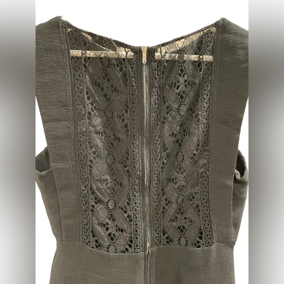 Sandro Black Dress with Lace Back, Size 38 - Picture 3 of 9